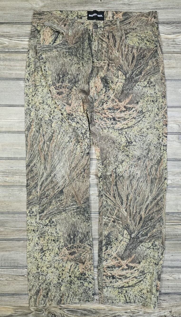 Mossy Oak Brush Camo Hunting Jeans Men’s Size 36/34